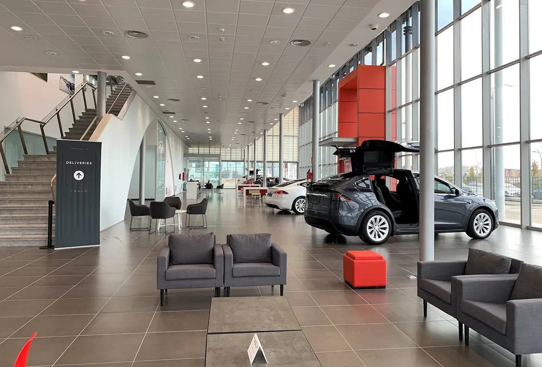 Concesionario de Tesla en Madrid.