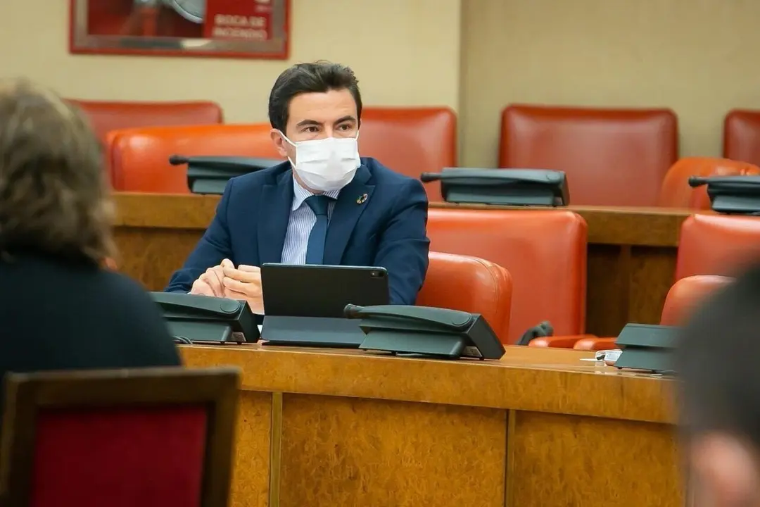 El diputado del PSOE por Cantabria, Pedro Casares, en la Comisi&oacute;n de los PGE