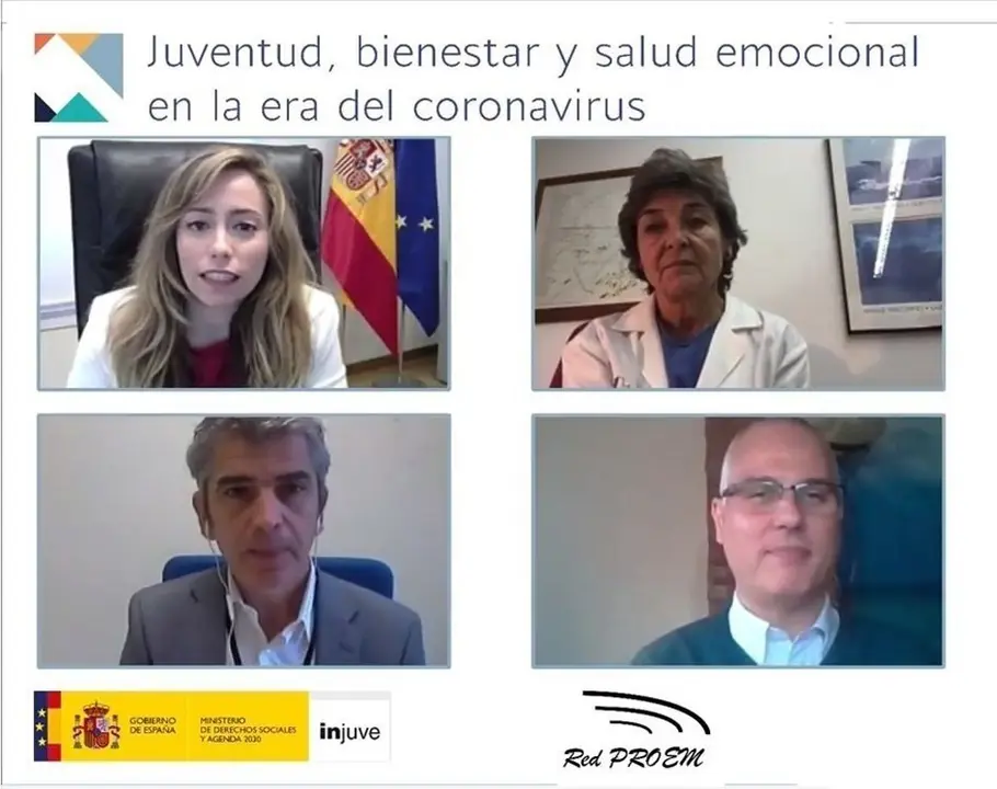 Inauguraci&oacute;n de la jornada virtual 'Juventud, bienestar y salud emocional en la era del coronavirus'.