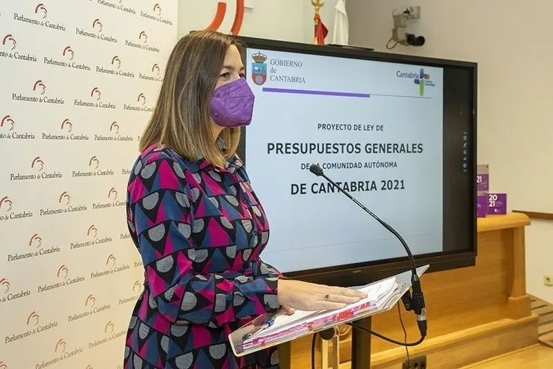11:00 horas. Parlamento de Cantabria
La consejera de Econom&iacute;a y Hacienda, Mar&iacute;a S&aacute;nchez, registra el proyecto de Ley de Presupuestos Generales de Cantabria para 2021(solo gr&aacute;ficos). A las 11:15 horas, en la Sala Polivalente, presenta, en rueda de prensa, el contenido de los mismos y los correspondientes a la Consejer&iacute;a de Econom&iacute;a y Hacienda.
