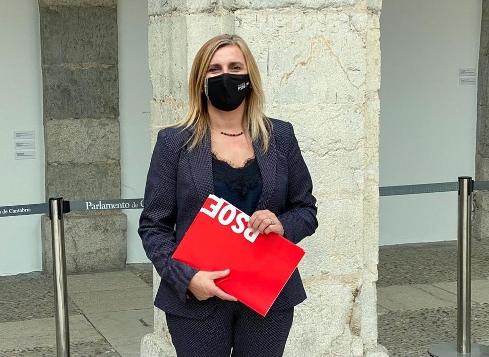 La secretaria de Organización del PSOE de Cantabria y portavoz del grupo parlamentario socialista, Noelia Cobo