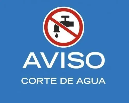 aviso corte agua