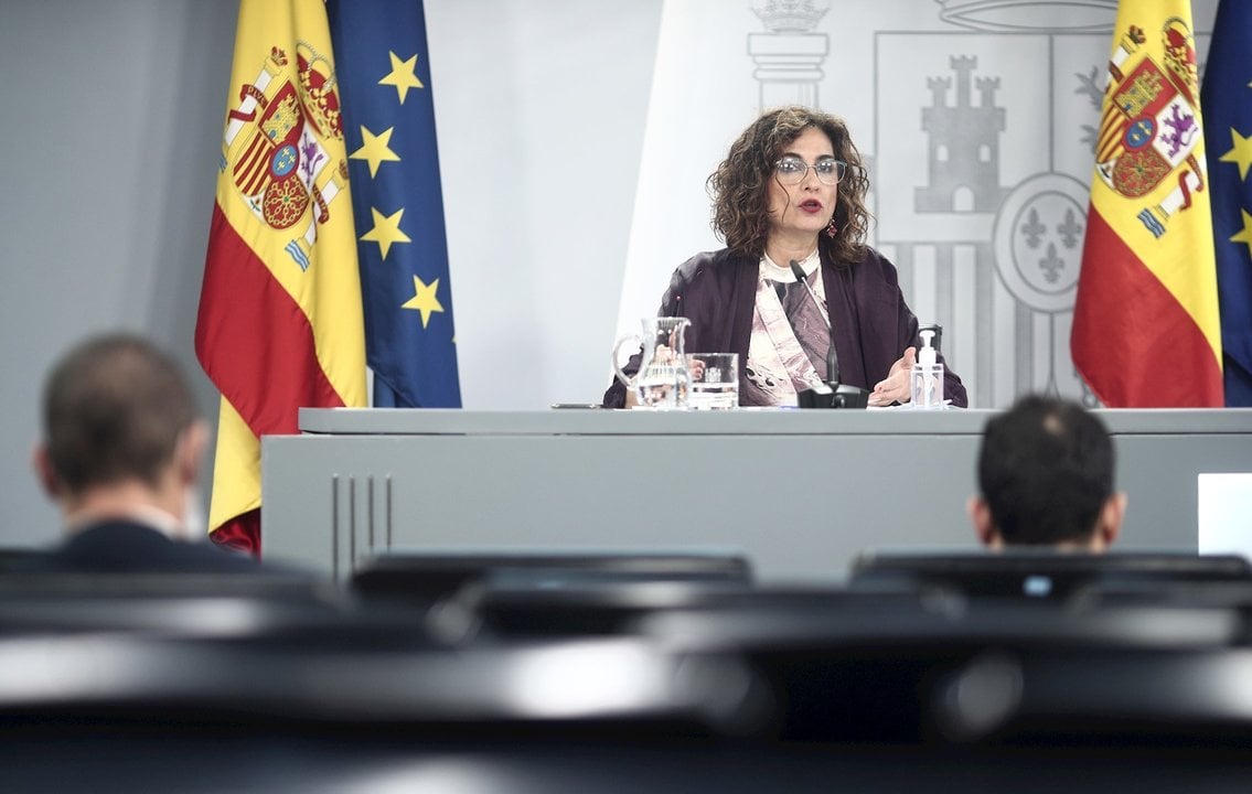 La ministra Portavoz y de Hacienda, María Jesús Montero, comparece en rueda de prensa posterior al Consejo de ministros