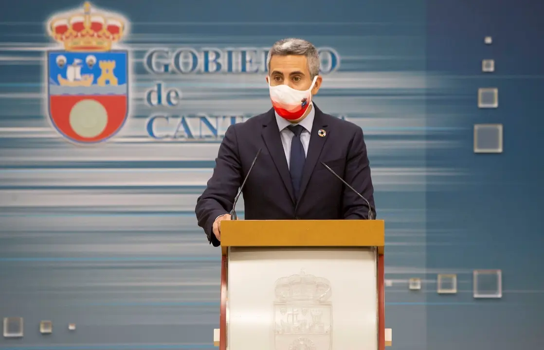 El vicepresidente Pablo Zuloaga en la rueda de prensa de los acuerdos del Consejo de Gobierno