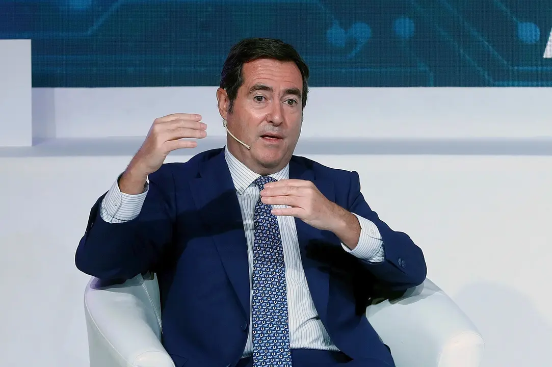 El presidente de la patronal CEOE, Antonio Garamendi, participa en el XXIII Congreso Nacional de la Empresa Familiar, celebrado en Casa Am&eacute;rica, en Madrid (Espa&ntilde;a), a 26 de octubre de 2020.