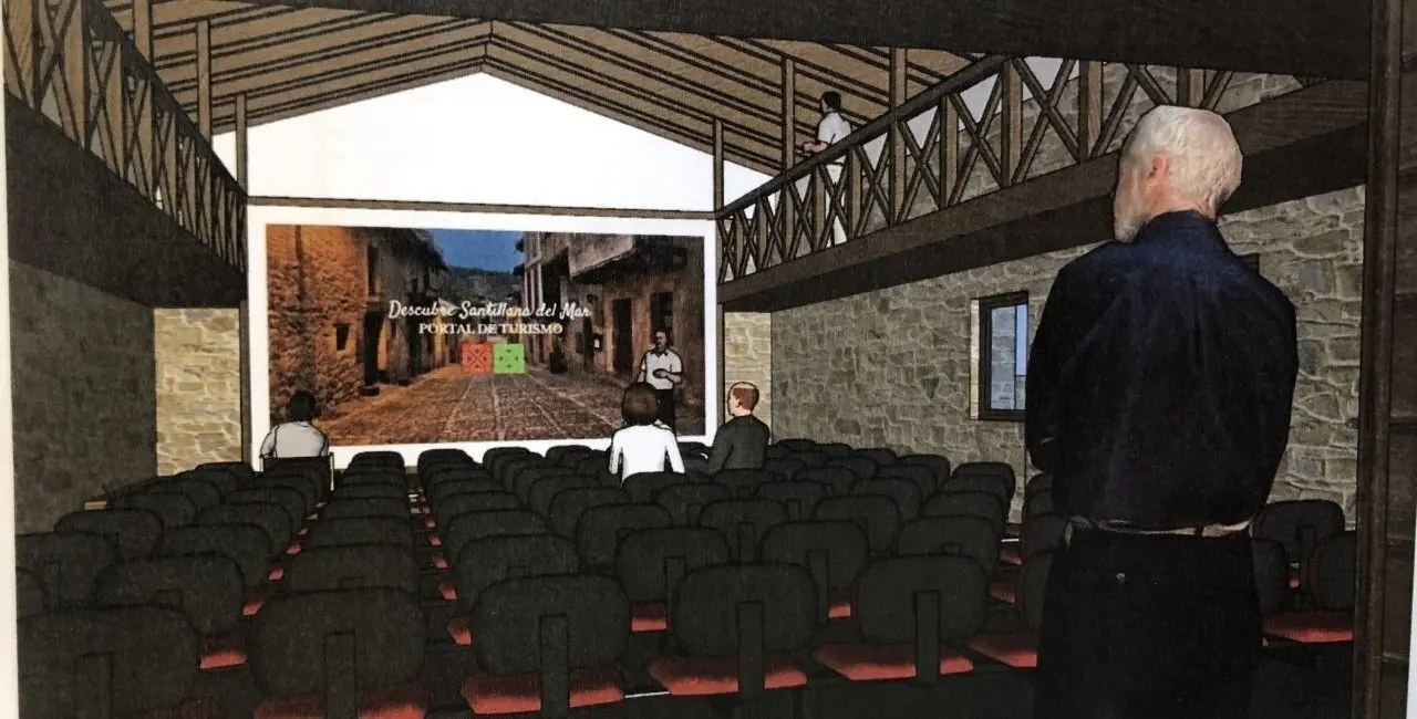 Infograf&iacute;a del proyecto de centro cultural en Santillana del Mar