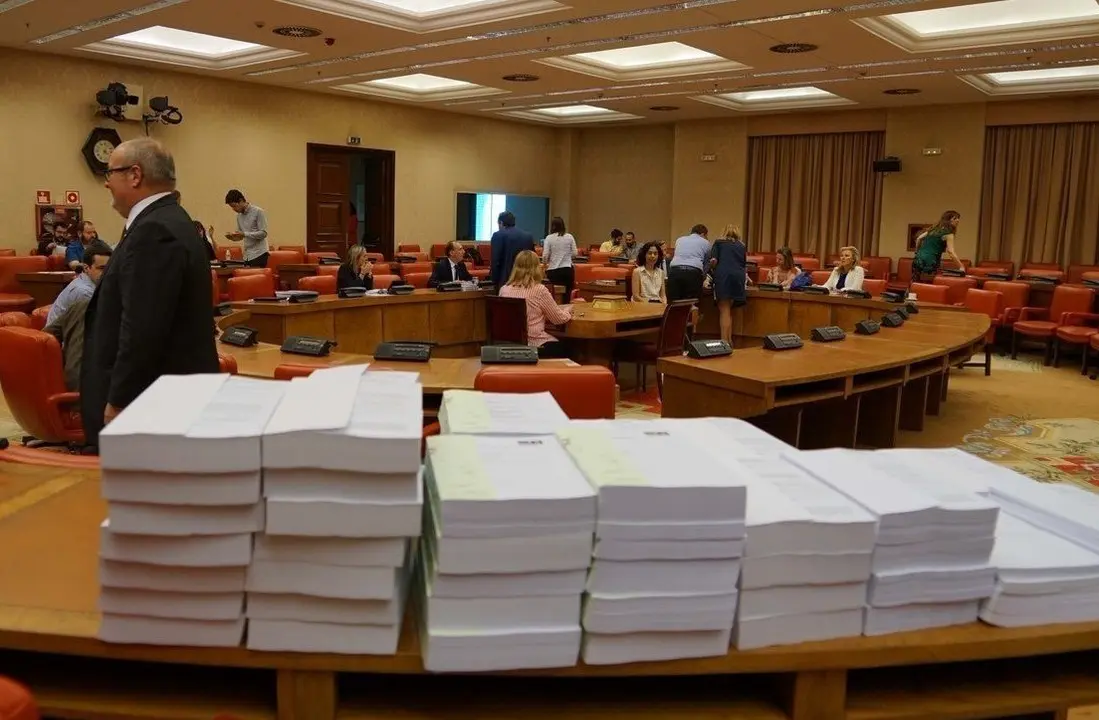 Imagen de la Comisi&oacute;n de Presupuestos del Congreso, durante una tramitaci&oacute;n presupuestaria