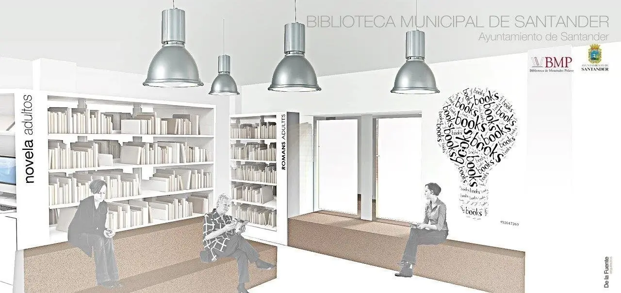 Infograf&iacute;a Biblioteca Municipal Santander en Antiguo Archivo Provincial