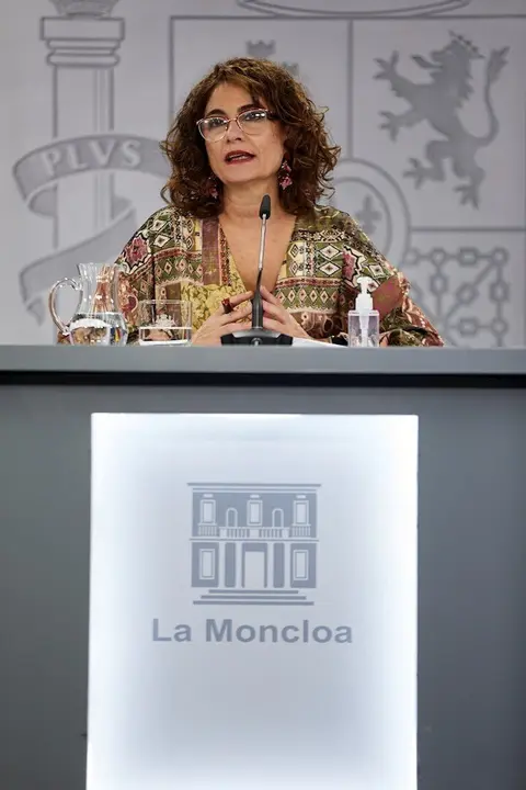 La ministra portavoz y de Hacienda, Mar&iacute;a Jes&uacute;s Montero.
