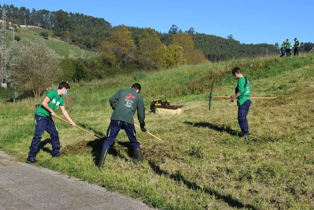 J&oacute;venes participantes en la Escuela Taller