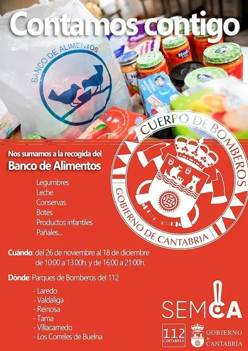 Cartel de la campa&ntilde;a de recogida de alimentos