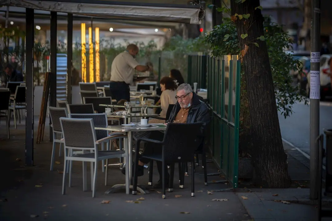 Terraza de un restaurante. Archivo