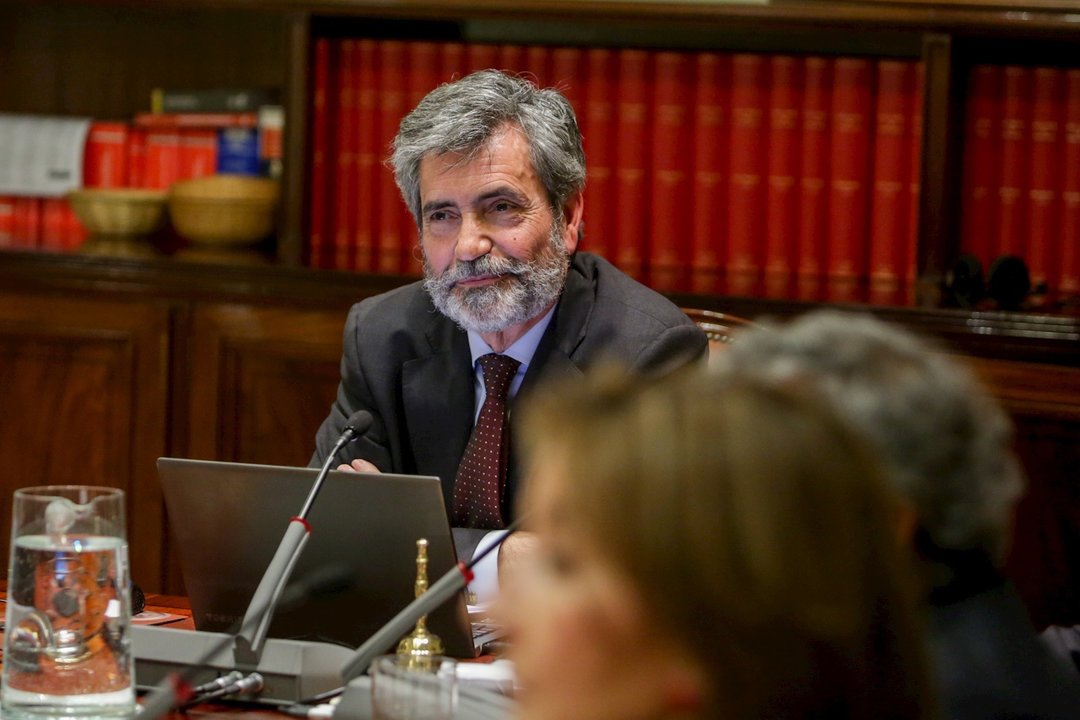 El presidente del Consejo General del Poder Judicial y del Tribunal Supremo (CGPJ), Carlos Lesmes