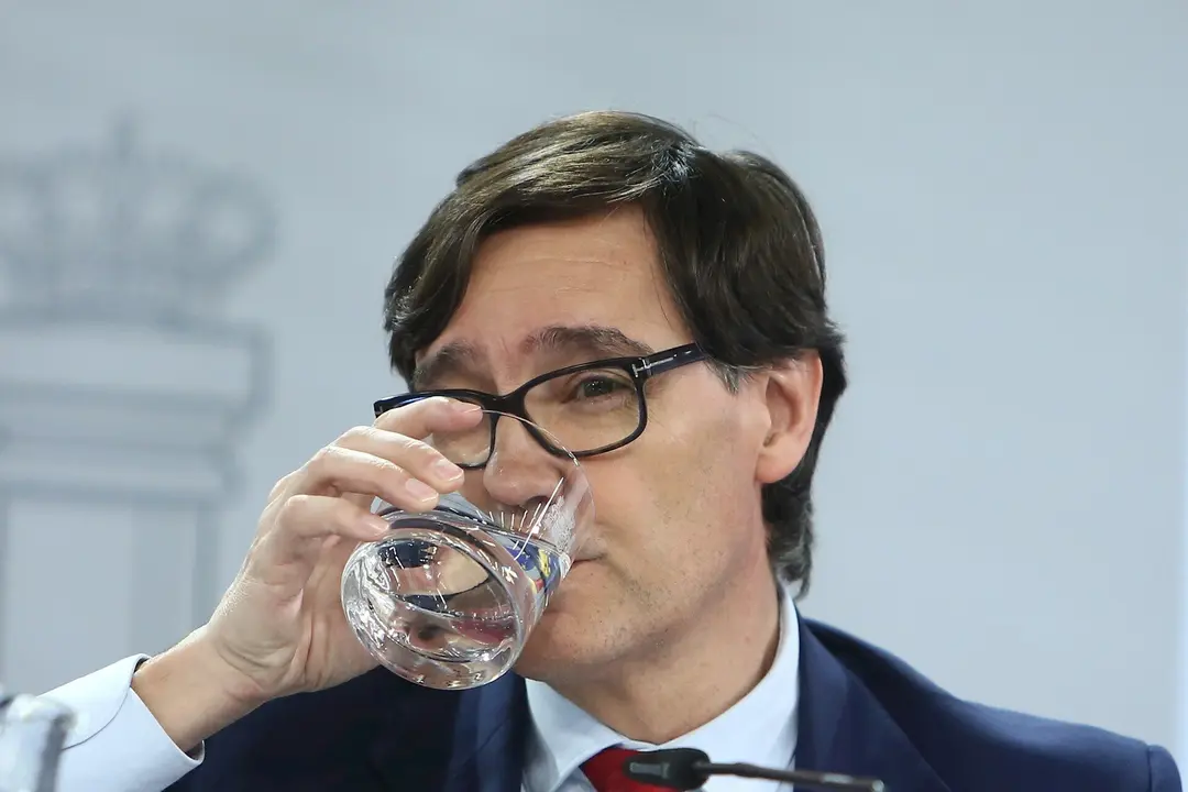 El ministro de Sanidad, Salvador Illa, comparece en rueda de prensa tras la reuni&oacute;n del Consejo Interterritorial del Sistema Nacional de Salud, en Madrid (Espa&ntilde;a), a 2 de diciembre de 2020.