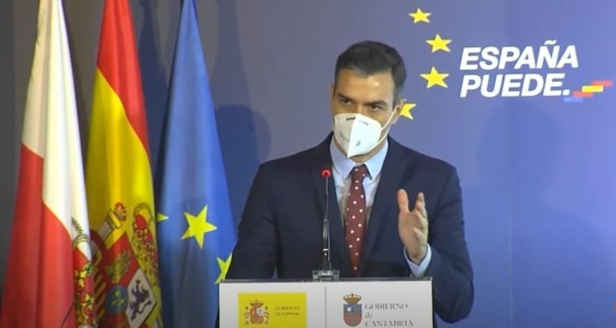 El presidente del Gobierno, Pedro Sánchez, presenta el Plan de Recuperación en Cantabria.