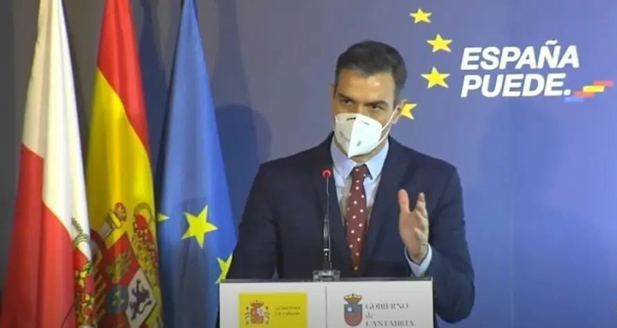 El presidente del Gobierno, Pedro S&aacute;nchez, presenta el Plan de Recuperaci&oacute;n en Cantabria.
