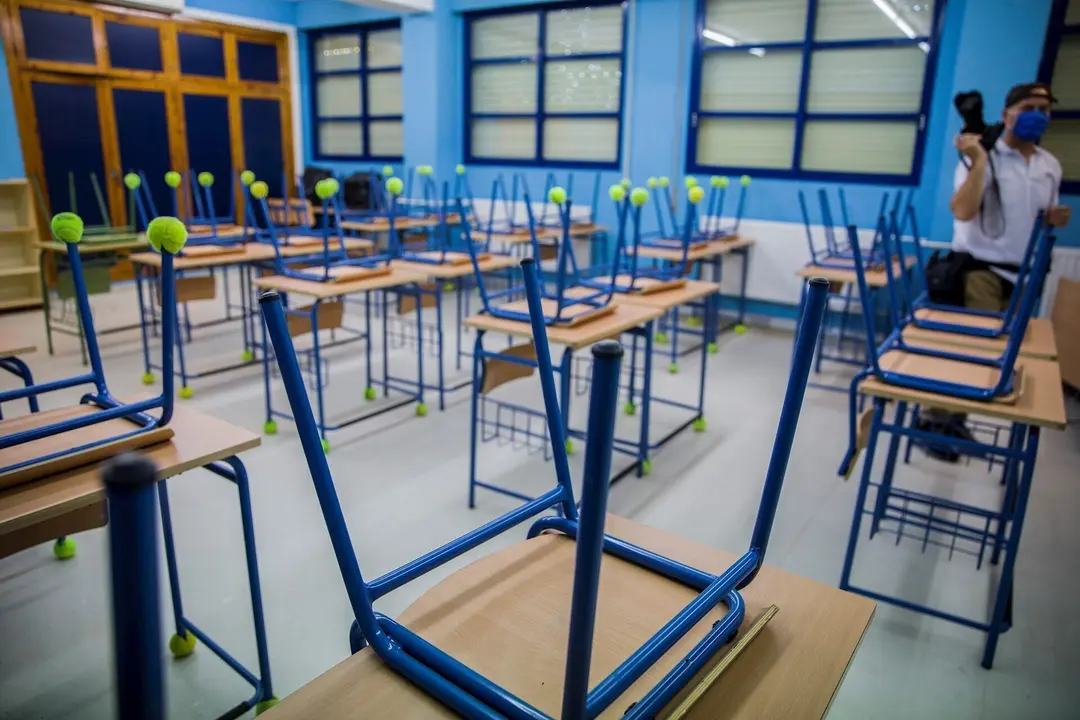 Aula de un colegio. Archivo