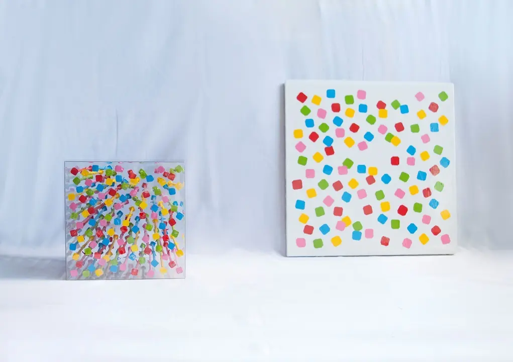 Obra de la exposici&oacute;n 'Estructuras y sistemas' de la Galer&iacute;a Juan Sili&oacute;