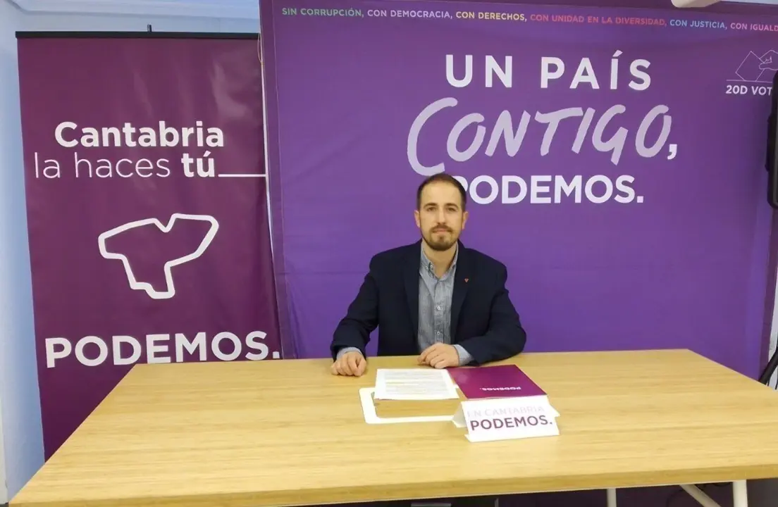 Luis del Pi&ntilde;al, l&iacute;der de Podemos Cantabria