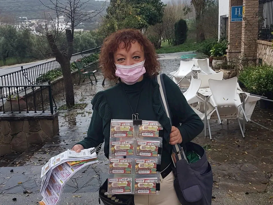 Vendedora de la ONCE.