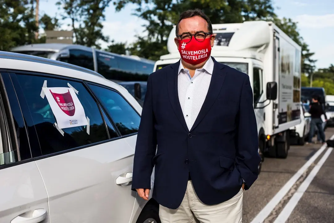 El presidente de la Confederaci&oacute;n Empresarial de HOSTELER&Iacute;A DE ESPA&Ntilde;A, Jos&eacute; Luis Yzuel, 