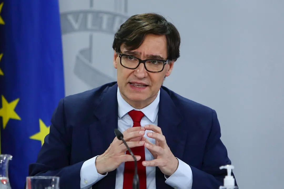 El ministro de Sanidad, Salvador Illa, comparece en rueda de prensa tras la reuni&oacute;n del Consejo Interterritorial del Sistema Nacional de Salud, en Madrid (Espa&ntilde;a), a 2 de diciembre de 2020.