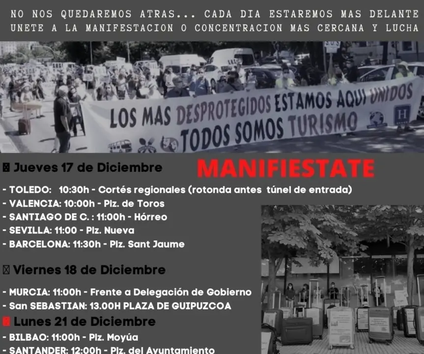 Concentraciones agencias de viajes