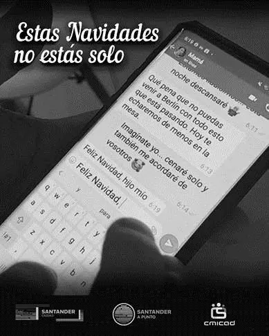 Cortometraje del CMICAD de Santander 'Estas Navidades no est&aacute;s solo'