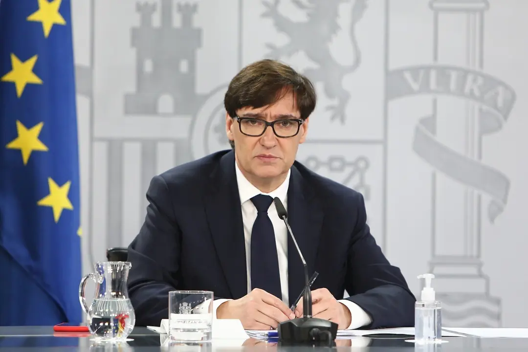 El ministro de Sanidad, Salvador Illa, en Moncloa