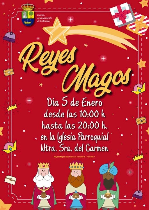 Cartel de Reyes Magos en Colindres