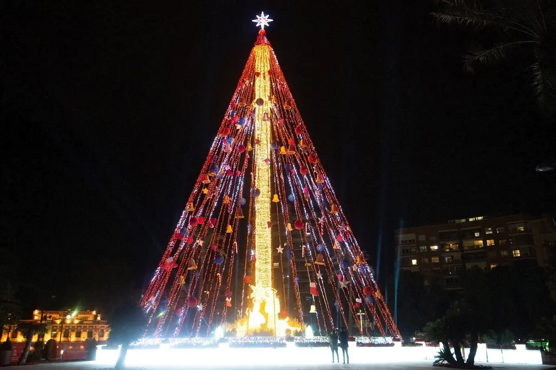 Encendido Gran &Aacute;rbol de Navidad Murcia