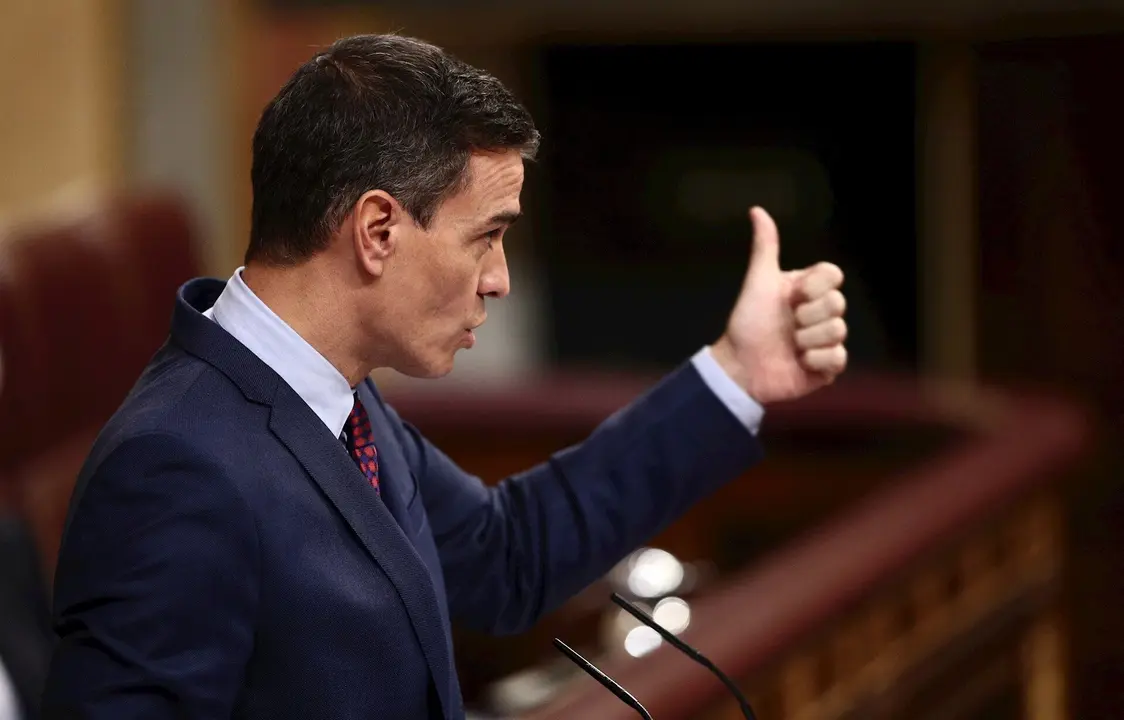 El presidente del Gobierno, Pedro S&aacute;nchez, durante una sesi&oacute;n de control al Gobierno en el Congreso el pasado 16 de diciembre de 2020