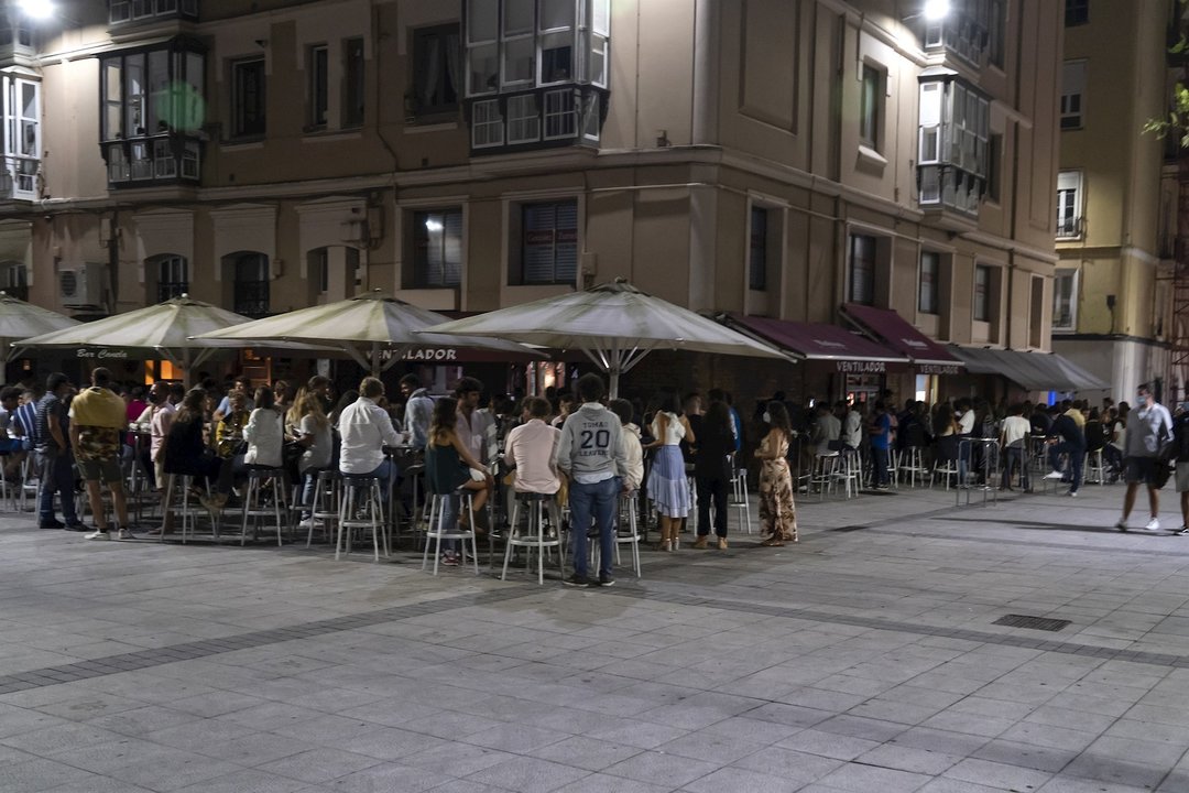 Zona de bares de Santander. Archivo