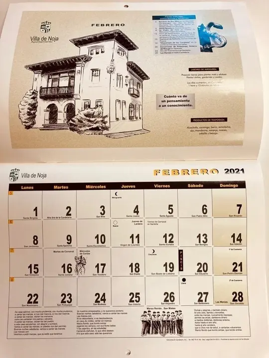 Calendario de Noja