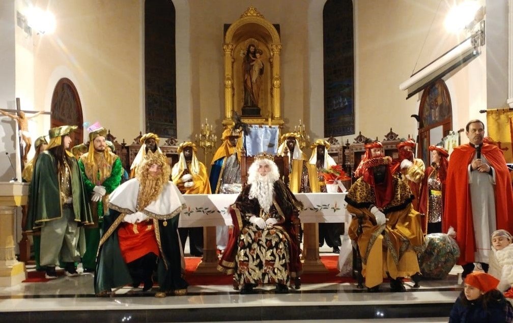 Imagen de archivo de la recepción del año pasado en la parroquia San José.