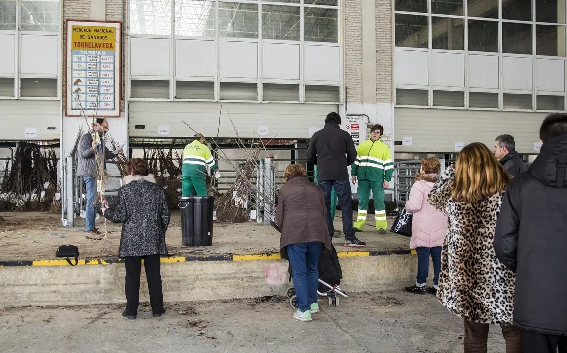 Reparto de &aacute;rboles en el Mercado Nacional de Ganados el pasado a&ntilde;o