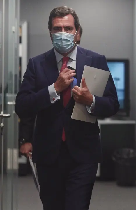 El presidente de CEOE, Antonio Garamendi