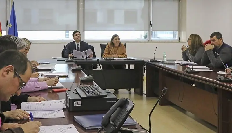 Sala de usos m&uacute;ltiples. Gobierno Cantabria. 
La consejera de Presidencia, Interior, Justicia y Acci&oacute;n Exterior, Paula Fern&aacute;ndez Via&ntilde;a, preside la reuni&oacute;n de la Mesa Sectorial de Justicia.
18 DICIEMBRE 2019
