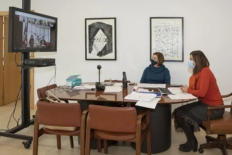 12:00 horas. Despacho de la consejera de Presidencia, Interior, Justicia y Acci&oacute;n Exterior
La consejera de Presidencia, Interior, Justicia y Acci&oacute;n Exterior, Paula Fern&aacute;ndez, interviene en la reuni&oacute;n telem&aacute;tica de las comunidades aut&oacute;nomas integrantes de la futura Macrorregi&oacute;n Atl&aacute;ntica.
