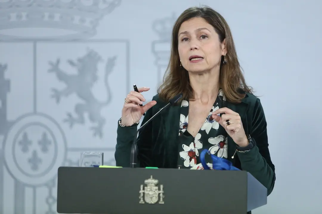 La directora de la Agencia Espa&ntilde;ola de Medicamentos y Productos Sanitarios, Mar&iacute;a Jes&uacute;s Lamas, durante una rueda de prensa en Moncloa, en Madrid (Espa&ntilde;a), a 21 de diciembre de 2020.