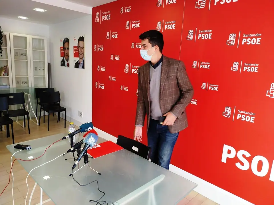 Daniel Fern&aacute;ndez, portavoz el PSOE en el Ayuntamiento de Santander