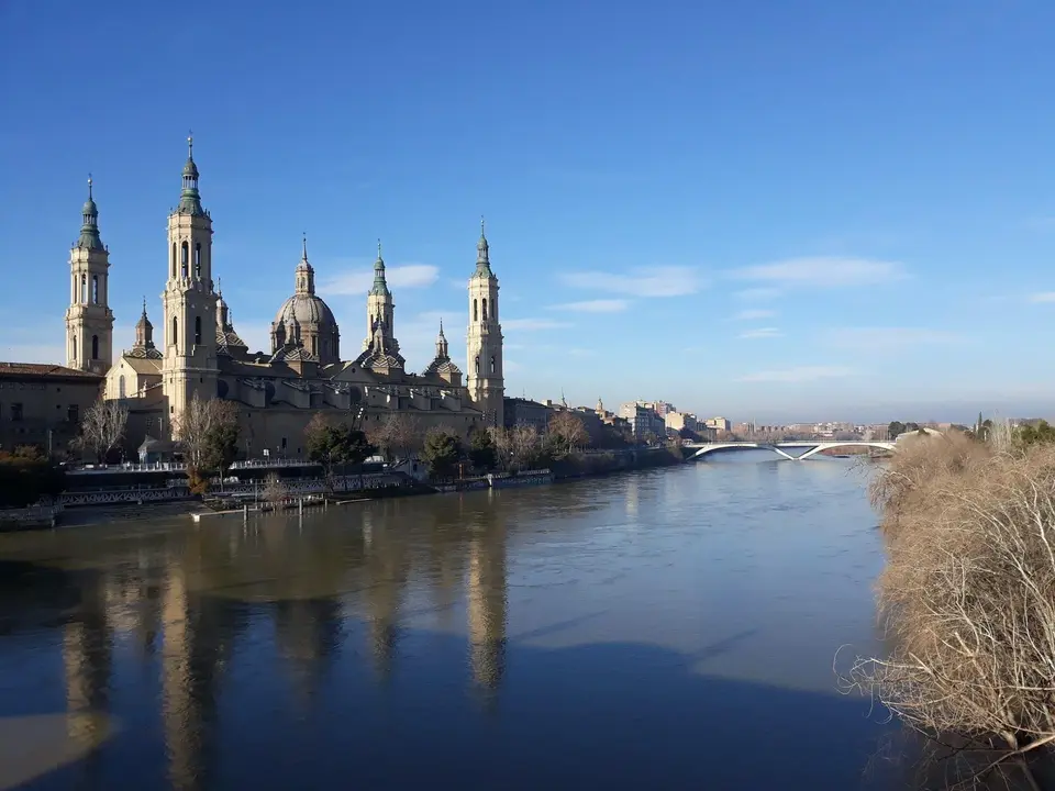 El r&iacute;o Ebro a su paso por Zaragoza
