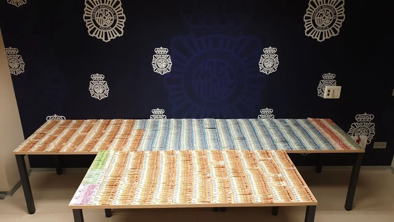 Dinero intervenido en la operaci&oacute;n