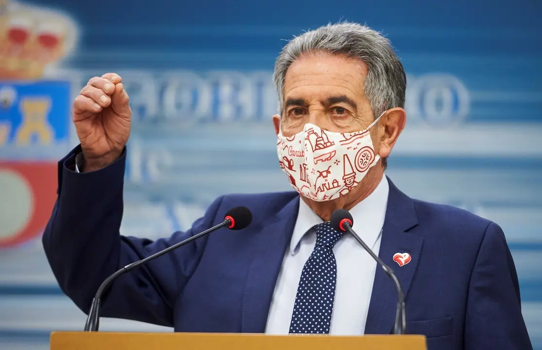El presidente de Cantabria, Miguel &Aacute;ngel Revilla,