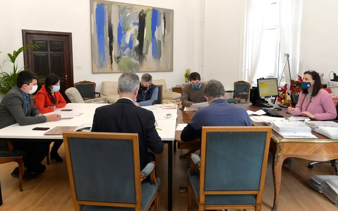 Reuni&oacute;n de la alcaldesa de Santander, Gema Igual, con el PSOE sobre los Presupuestos municipales de 2021