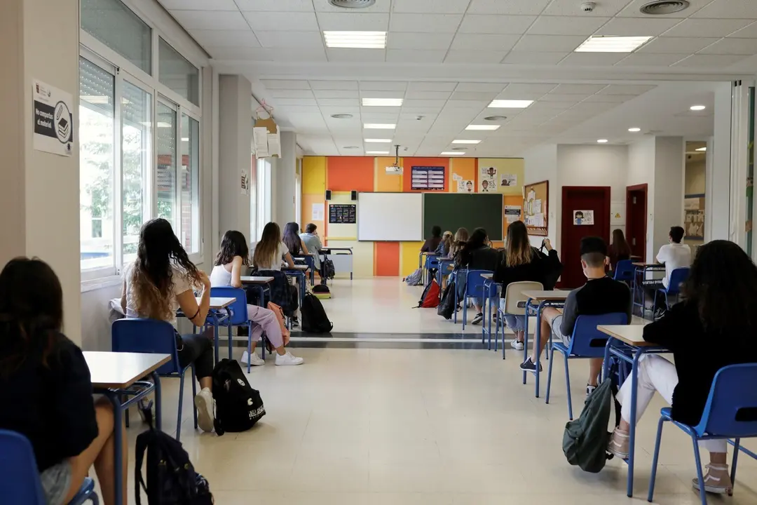 Alumnos en un centro educativo