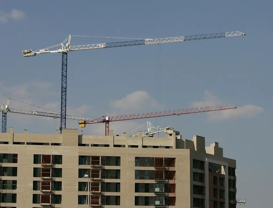 Vviviendas en construcci&oacute;n. Archivo