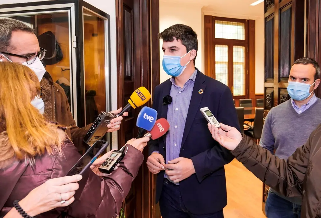 El portavoz socialista, Daniel Fern&aacute;ndez