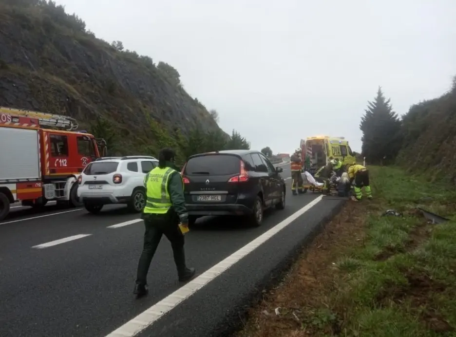 Accidente en la A-8