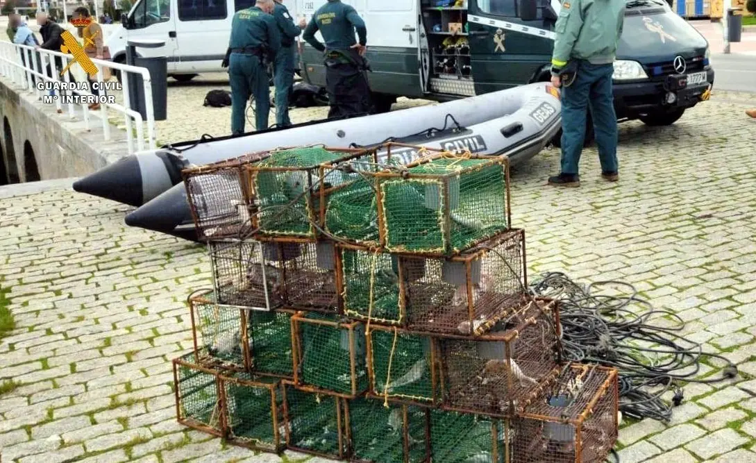 Nasas intervenidas en Castro Urdiales